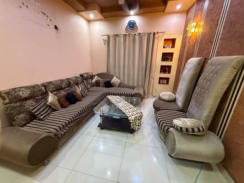 Good Condition Sofa set with table 6