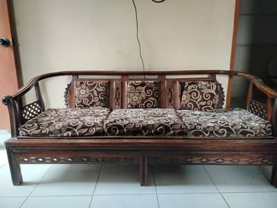 sheesham 5 seater sofa