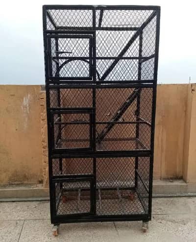 Large cage pinjra 4 sale height 6 feet 3 portions size 3/2