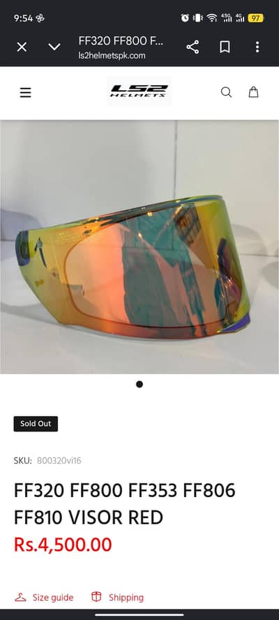 Ls2 rapid ii Visor tinted
