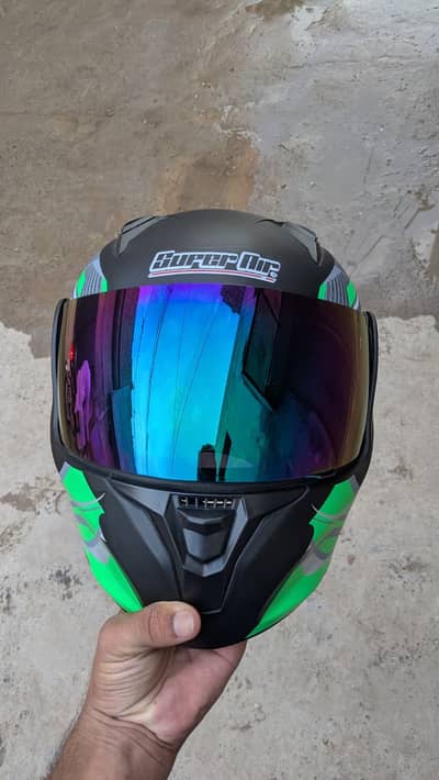 Super Air 3-in-1 Flip-Up Motorcycle Helmet (SP-275) – Dual Visor