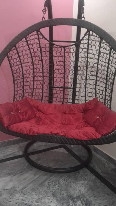 cane double swing jhoola