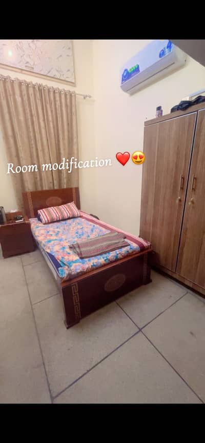 Selling my new Single bed with side Table 10/10 condition