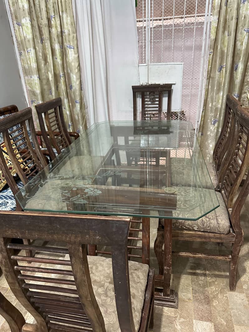 6 Seater Dining Table Set/ Table Set 6