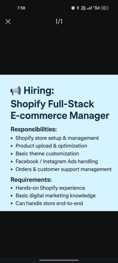 digital marketing & Shopify expert