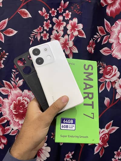 Infinix smart 7 4/64 with box all ok