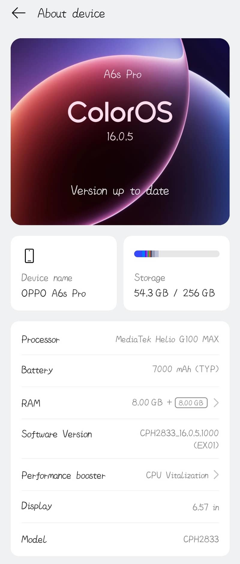 OPPO A6S/Pro 8