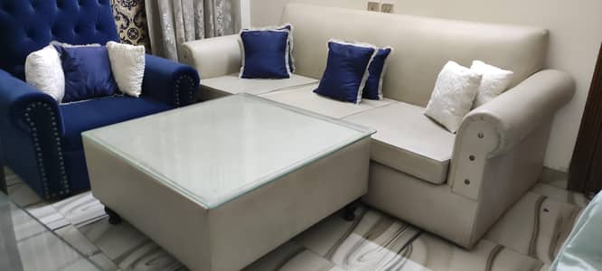 sofa set 5 seater with Table Brand New