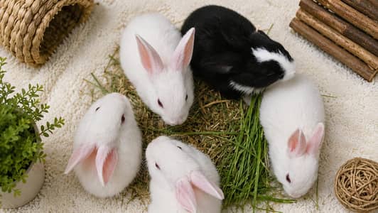 Cute Rabbit Bunnies Khargosh Pet Animal Toy