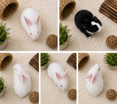 Cute Rabbit Bunnies Khargosh Pet Animal Toy