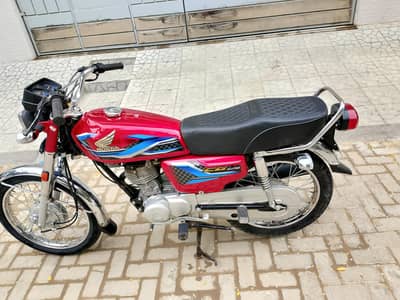 Honda CG 125 | Model 2024 Hyderabad (Red) 12 month ki gari h