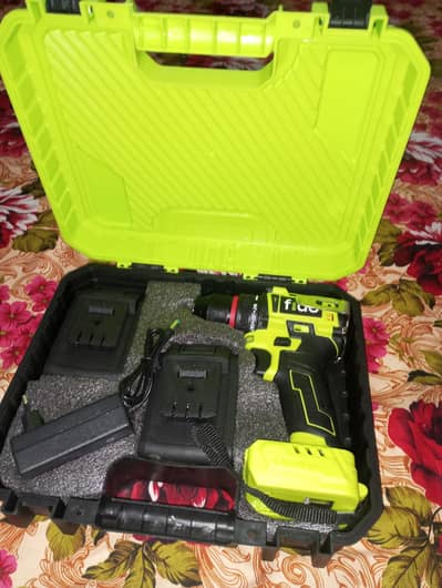 Fido Cordless drill machine with two batteries