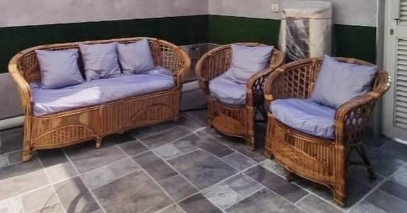 Outdoor Cane Sofa set for sale