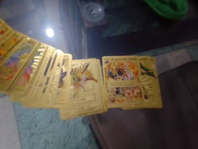 used Pokémon cards limited edition golden