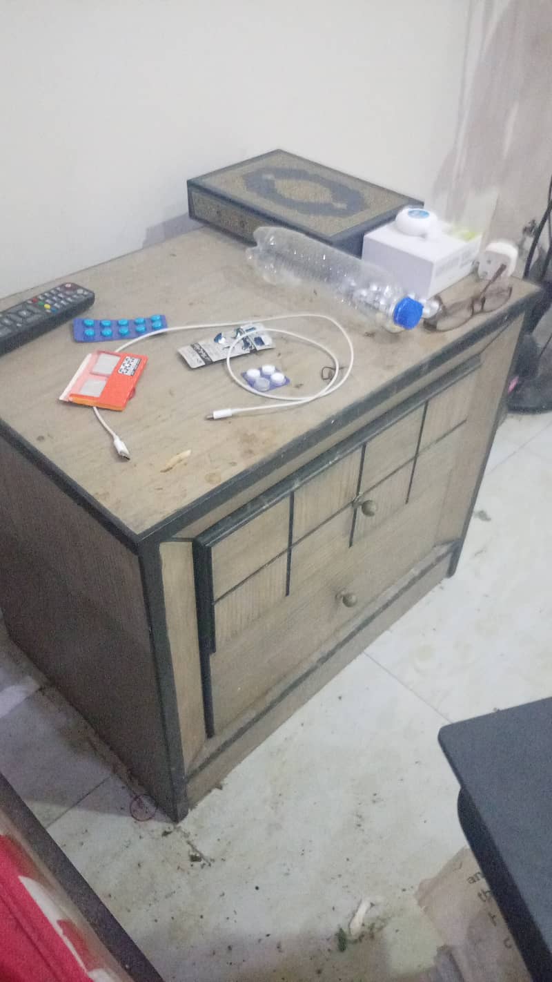 Single bed with side table 1