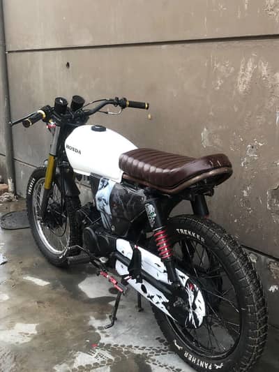 Custom Build Cafe Racer 70cc Punjab Registered
