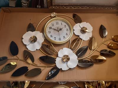 Luxury Modern Flower Wall Clock – Elegant Home Decor | New