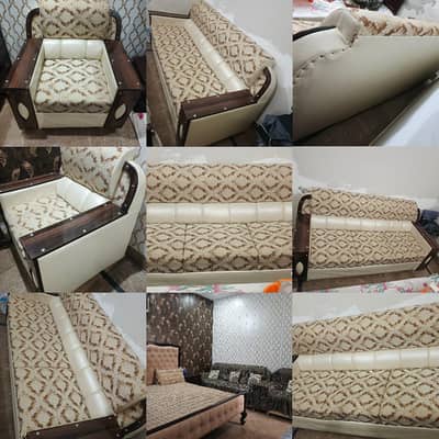 wooden sofa good condition