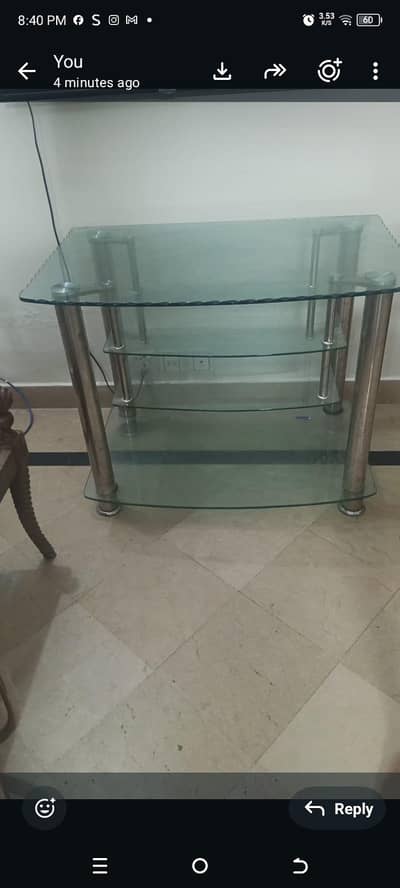 tv trolley with iron rods