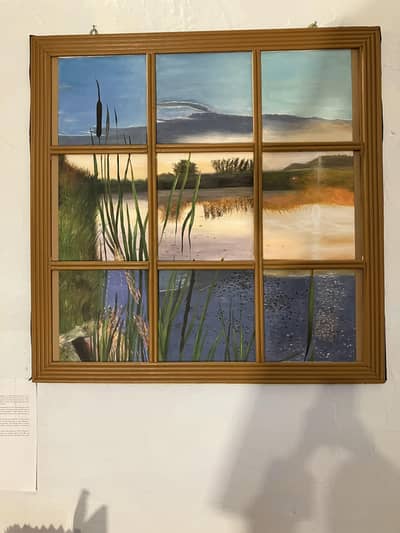 Original Handmade Acrylic Nature Landscape Painting – 3×3 Feet