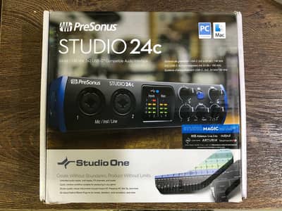PreSonus studio 24c - podcast - live sharing - lectures recording
