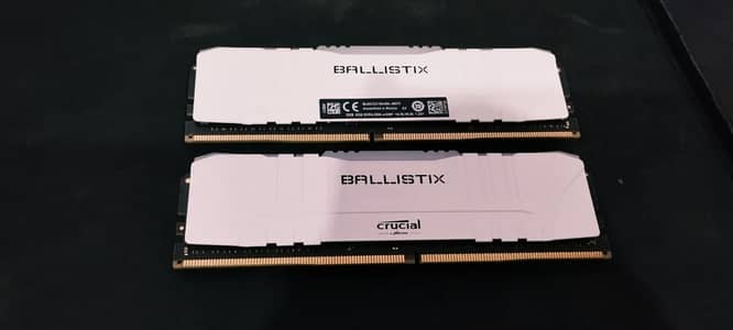 Crucial Ballistix RGB 16GB DDR4-3200 Desktop Gaming Memory (White)