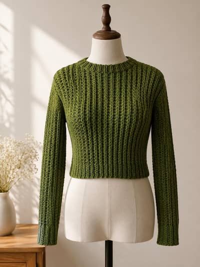 Crochet girls sweater