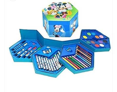 46 Pcs Painting colour kit for kids, fun Disney/Cartoon character art