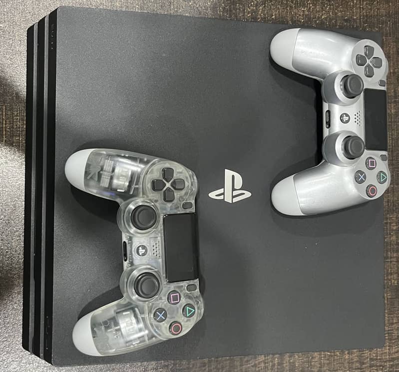 PS4 Pro With 2 Controllers 0