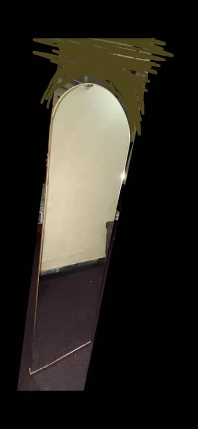Long length stand mirror