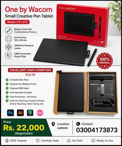 One by Wacom - Creative Pen Tab