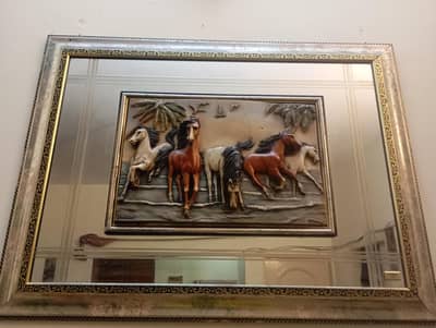 Large Designer 3D Horse Wall Art - Decorative scenery