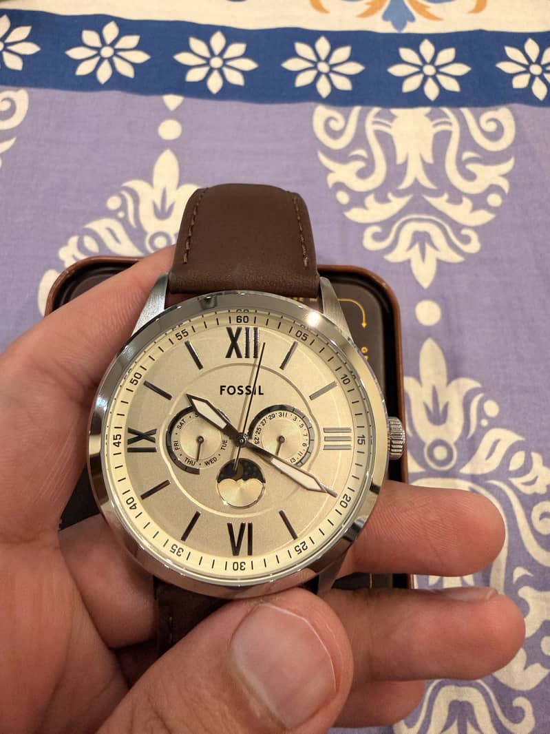 Fossil Grant Multifunction Moonphase 0