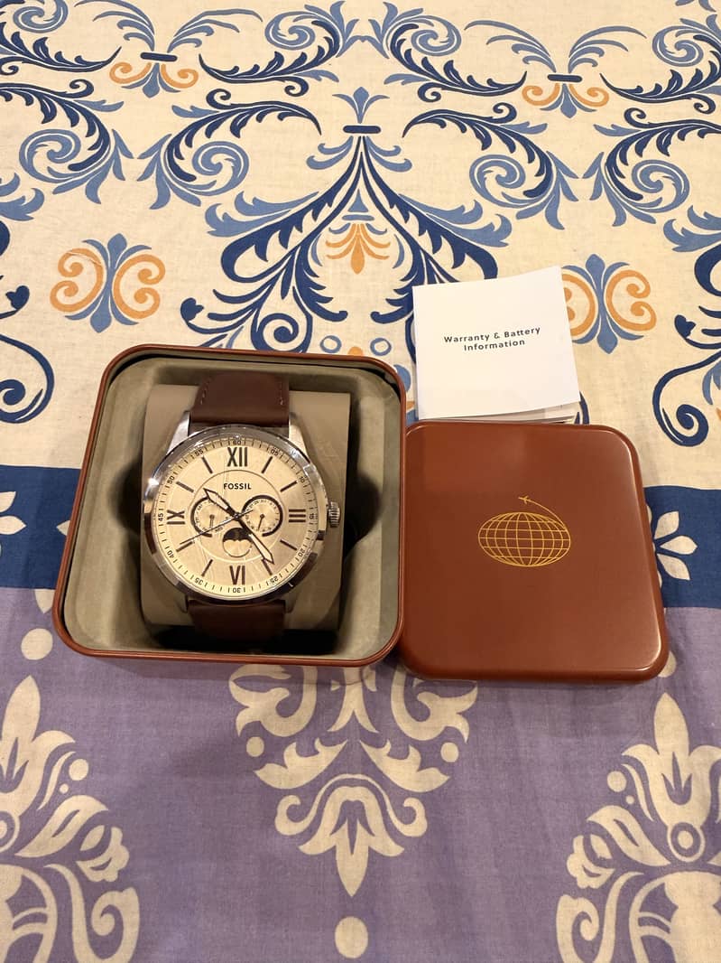 Fossil Grant Multifunction Moonphase 8