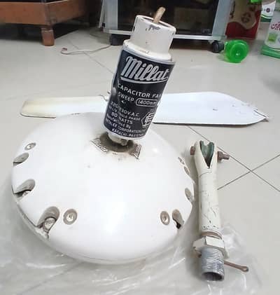 3 Used Ceiling Fans For Sale- Millat and Pak Fan- Good condition