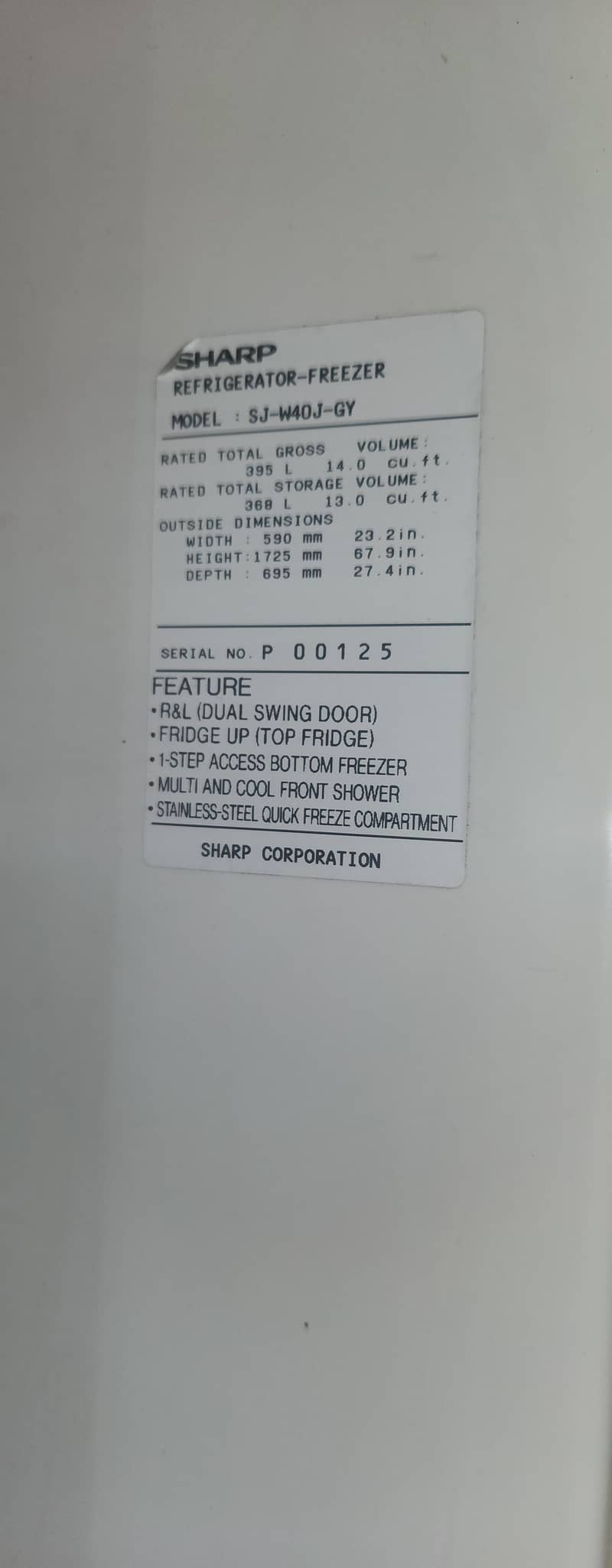 sharp refrigerator 2