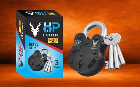 Pad lock 3 plates 3 keys
