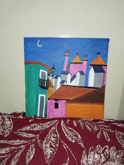 beautiful houses painting