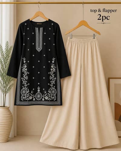 Imported Lawn Embroidered 2PC Ready to Wear Suit for Women