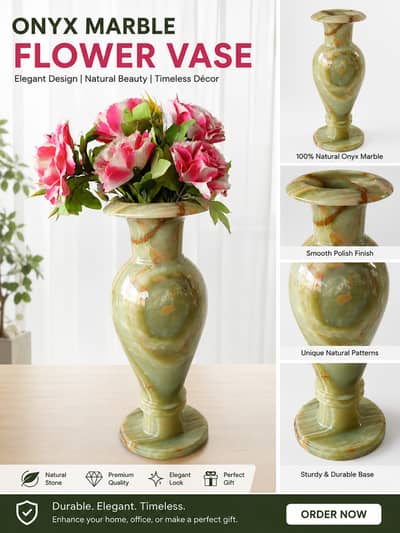 Onyx Marble Flower Vase