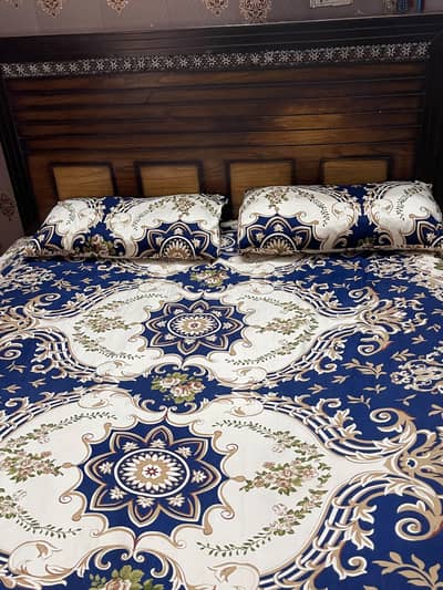 double bed with mattress