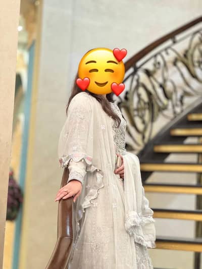 Emaan adeel Luxury Formal embroidery frock
