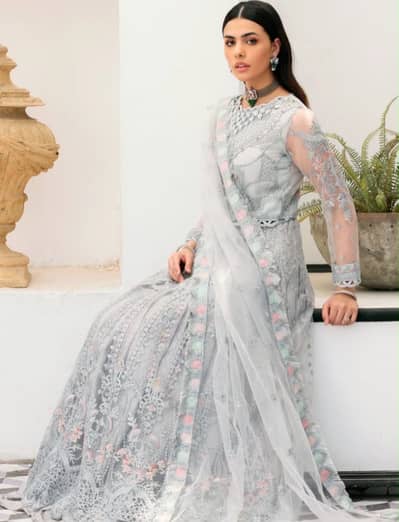 Emaan adeel Luxury Formal embroidery frock