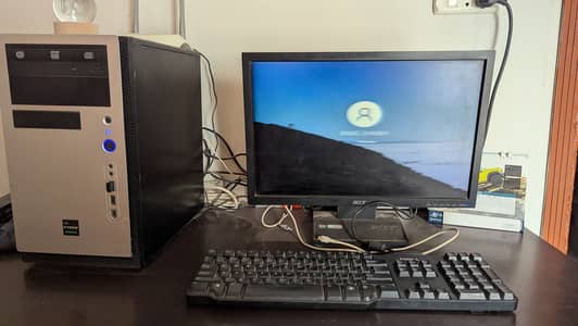 Core i5 1st Gen Tower, LCD and Keyboard