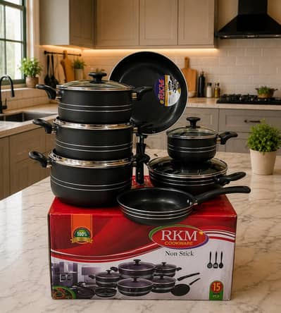 15 PIECES NON-STICK SET
