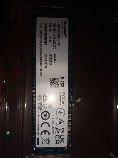 Kingston 512GB  NVME Hard Drive CheapRate