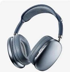 Brand new sealed box of light blue head phones wireless Bluetooth