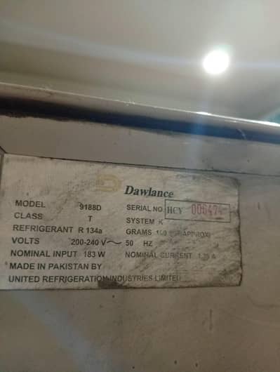 dawlance  9188D golden refrigerator