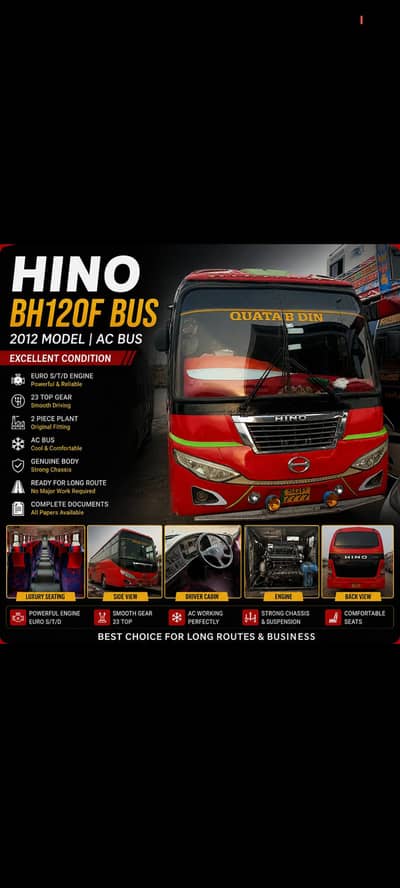 Hino AC Bus 2012 Model | Excellent Condition | Ready for Long Route