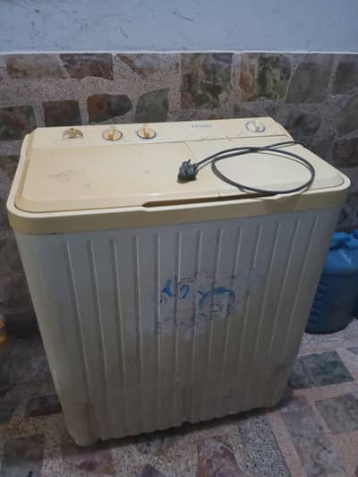 Haier washing machine with dryer.